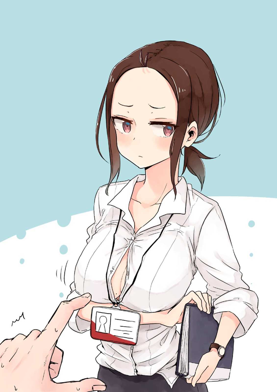 Baca Komik Senpai Kara Me ga Hanasenai To Aru Kaishain no Nichijou